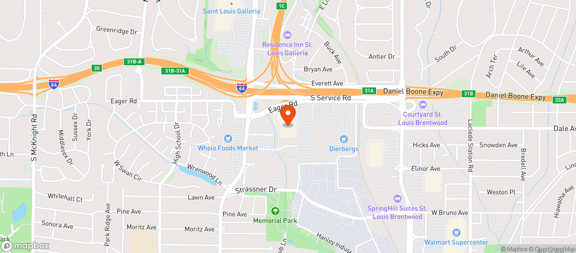 Map showing Target