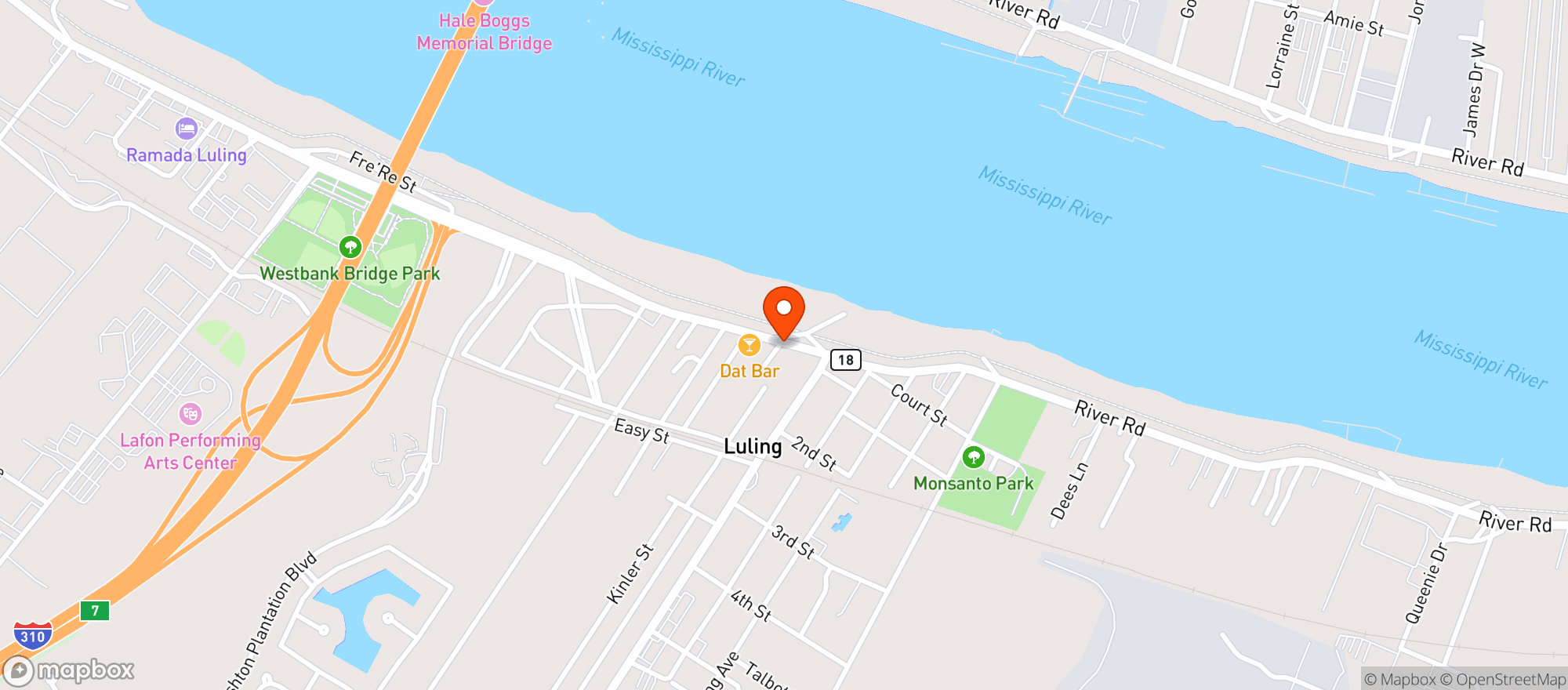 Map showing Dat Bar