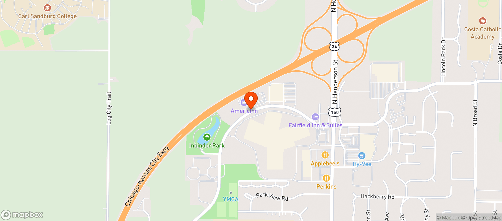 Map showing Target