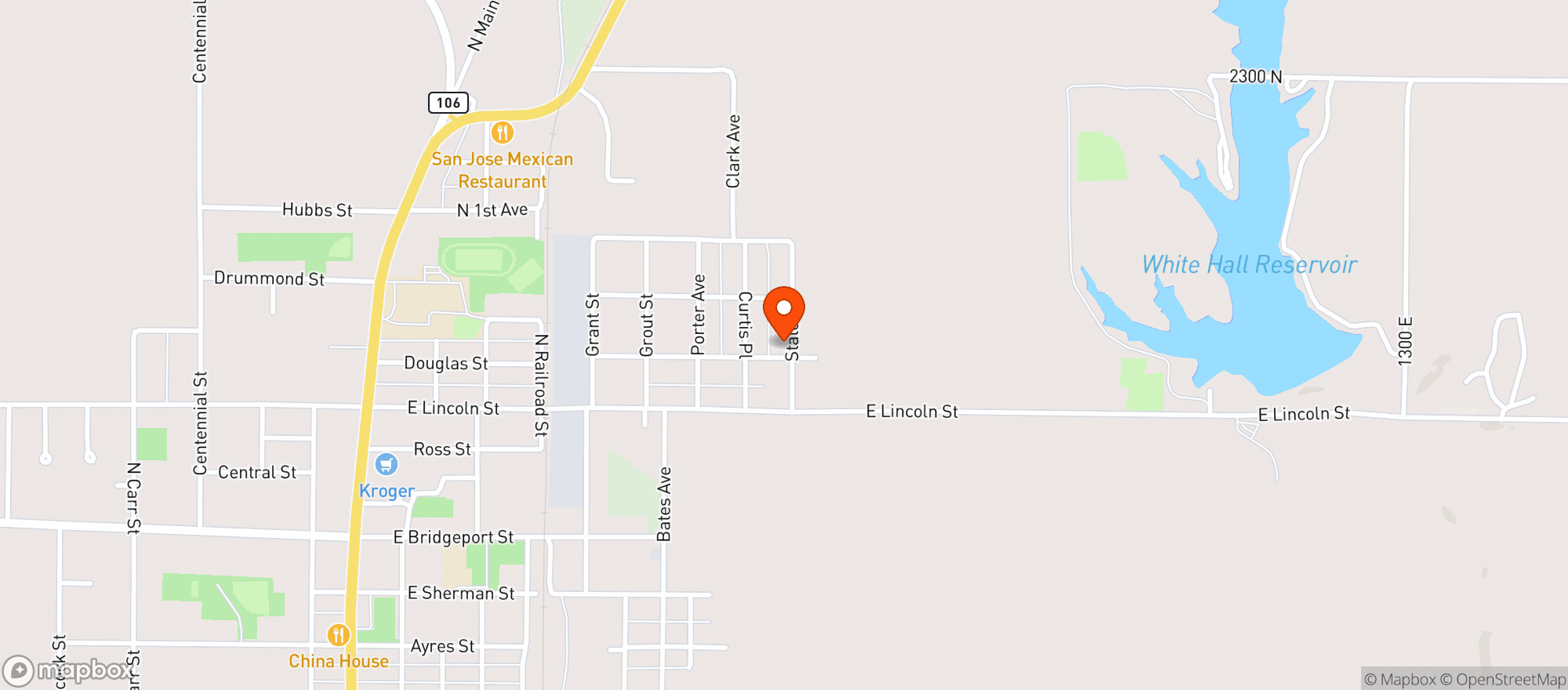 Map showing Stoner Supply Co