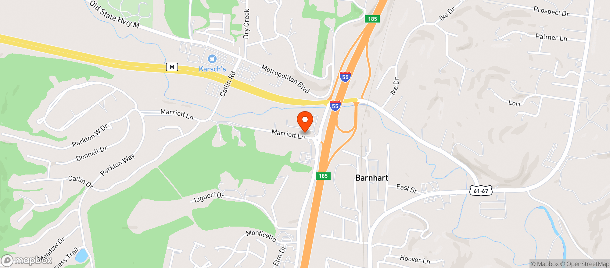 Map showing EXPRESS MART HOME SERVICE OIL