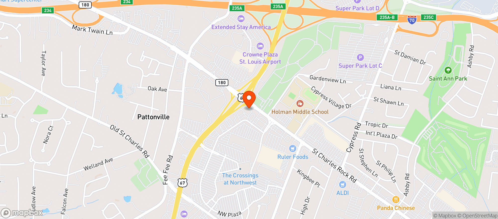 Map showing Gnc