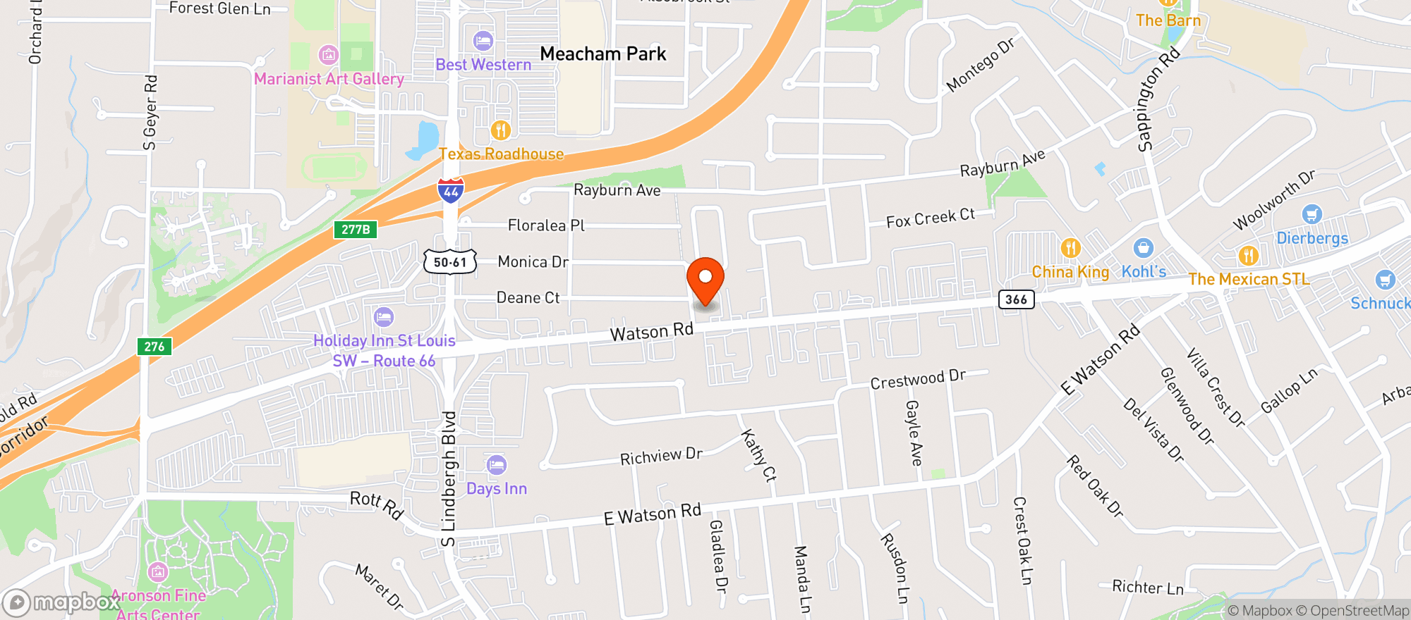Map showing 1 Stop Wine & Spirits