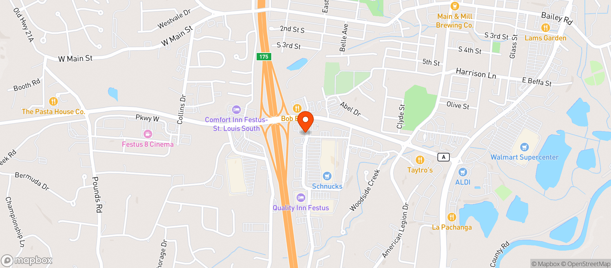 Map showing Schnuck's- Gannon #731