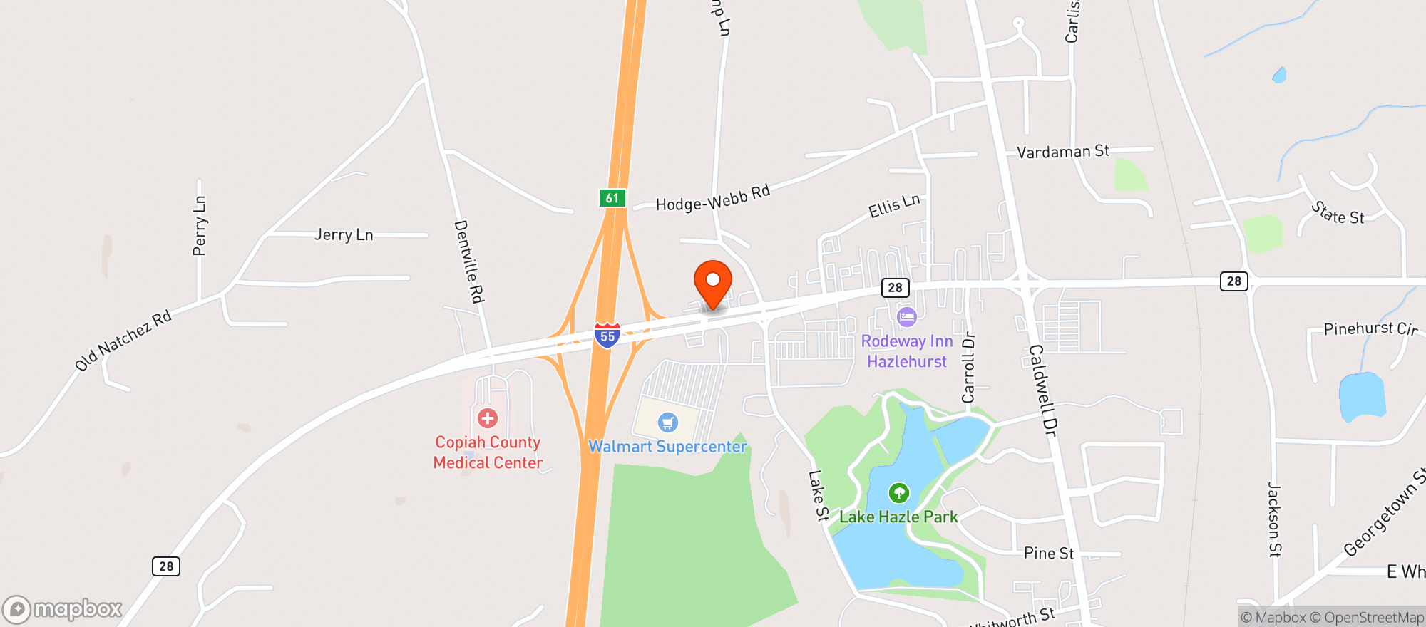 Map showing Sweet Peas 76