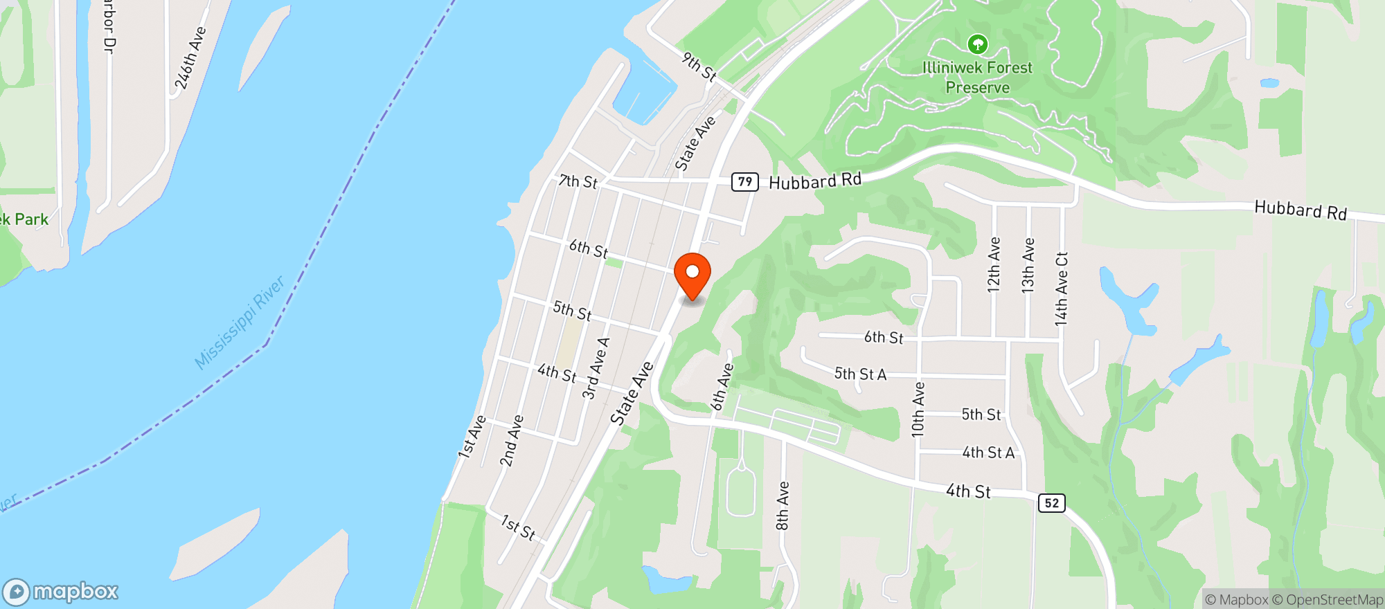 Map showing HAMPTON OUTLET