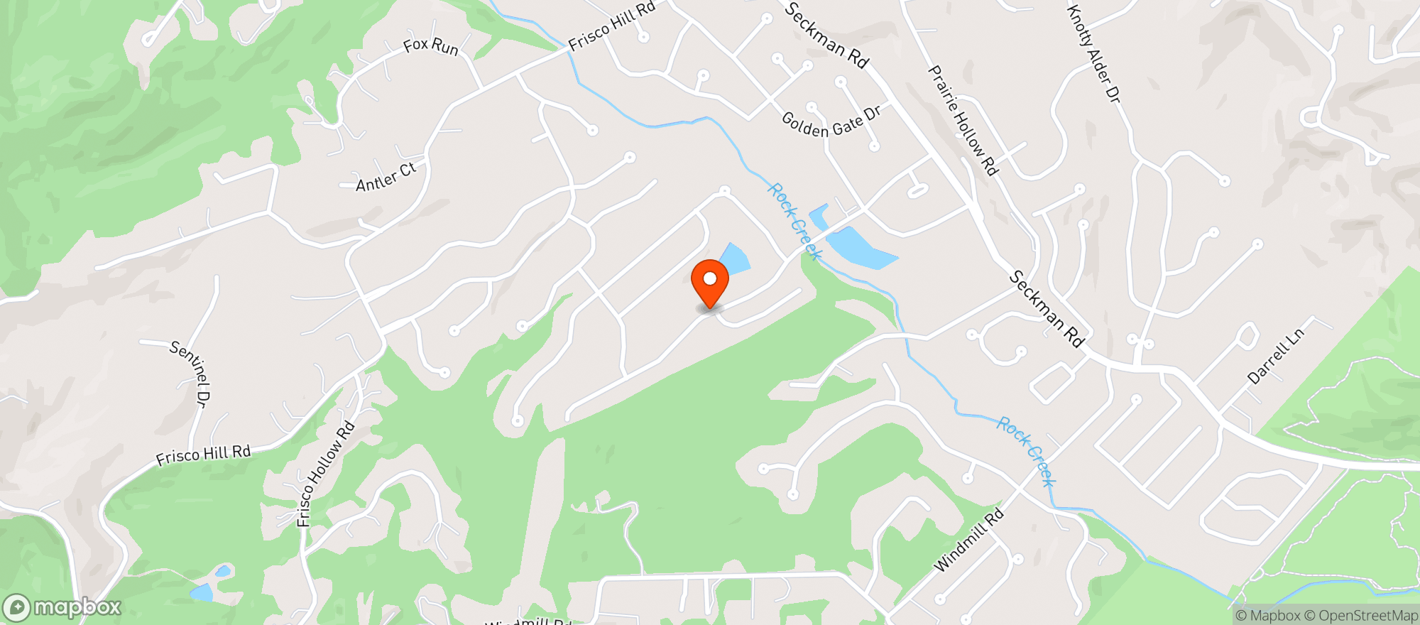 Map showing On/Off Premise