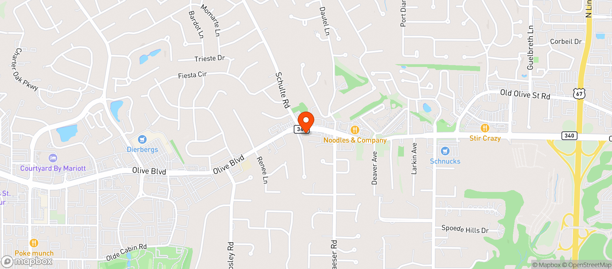 Map showing Terrabis - Creve Coeur