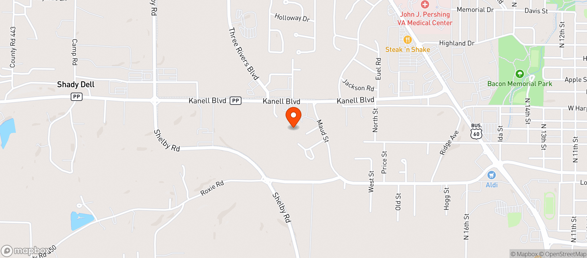 Map showing $American Legion Post 153
