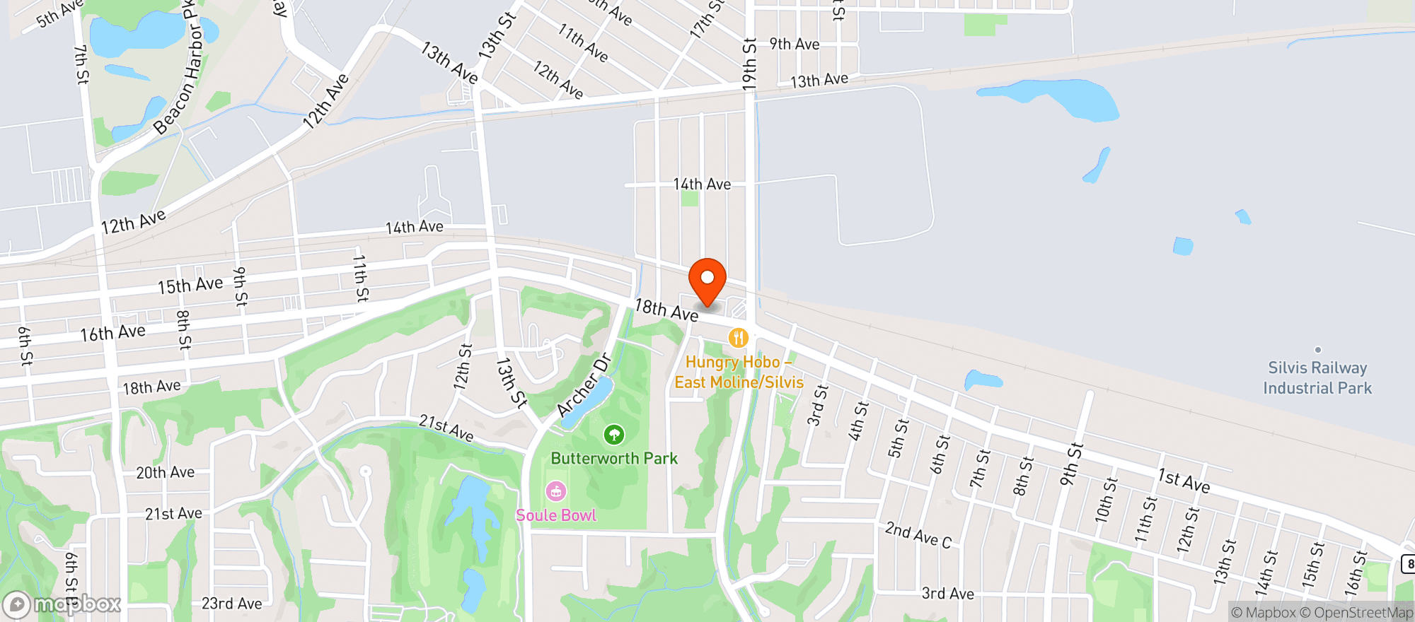 Map showing CIRCLE K #4701212