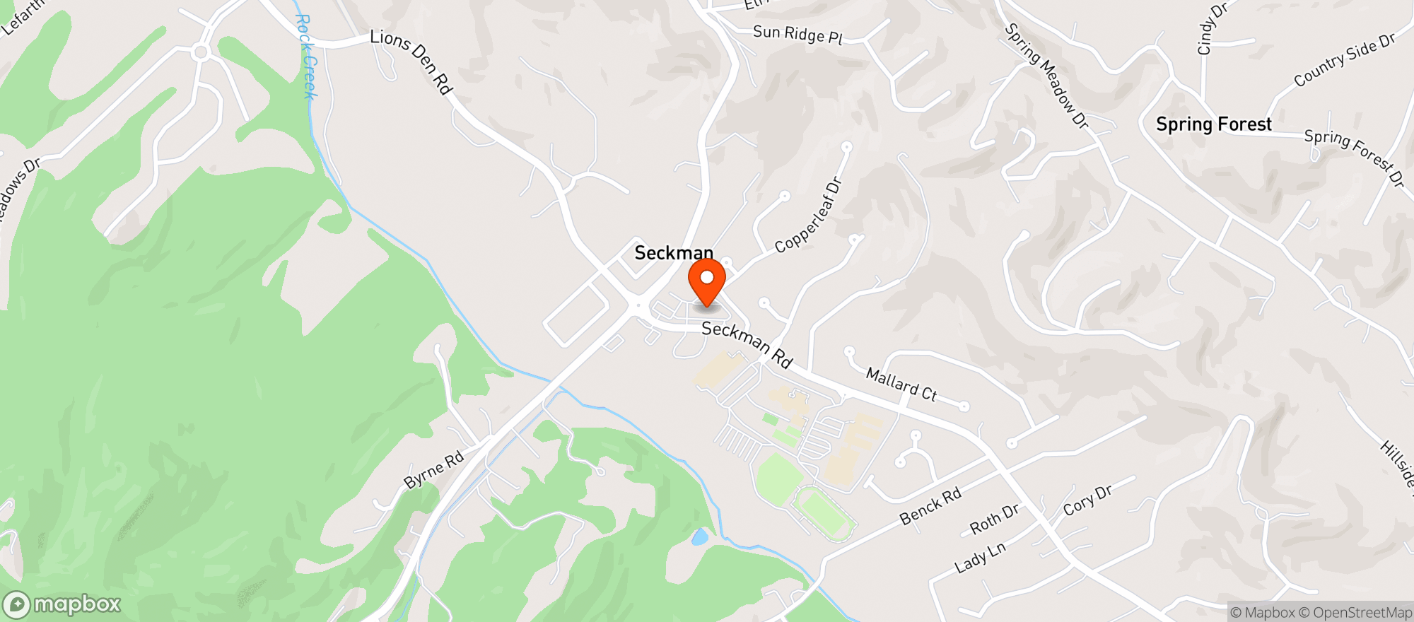 Map showing Detour Grill & Bar