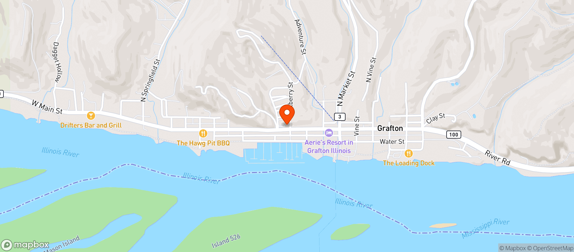 Map showing Grafton Winery