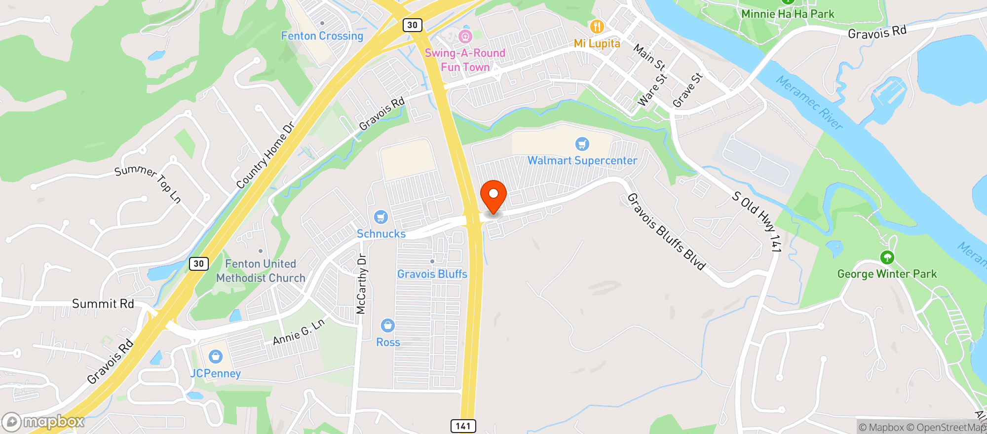 Map showing Rocket