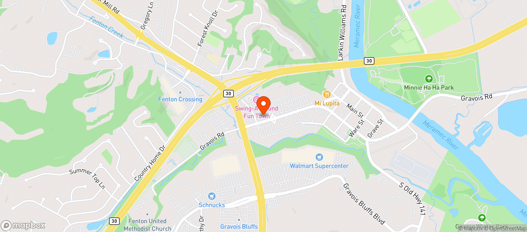 Map showing Fenton Liquor