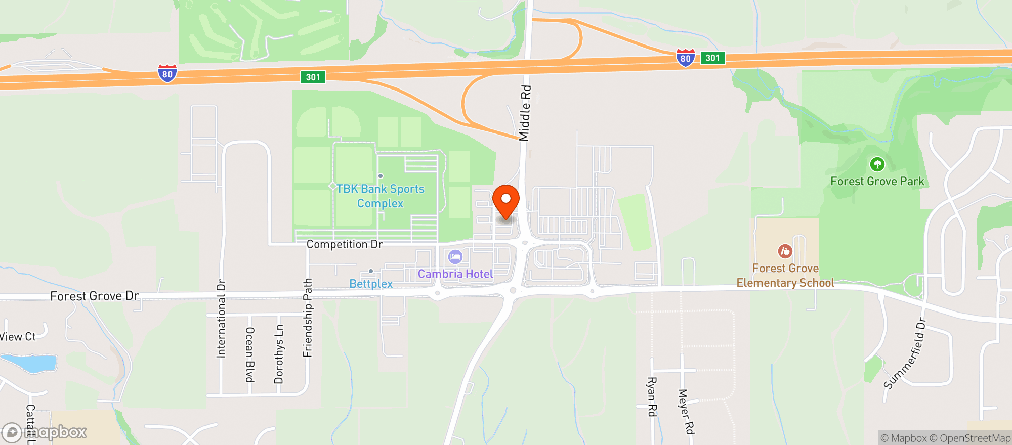 Map showing Kwik Star #1039