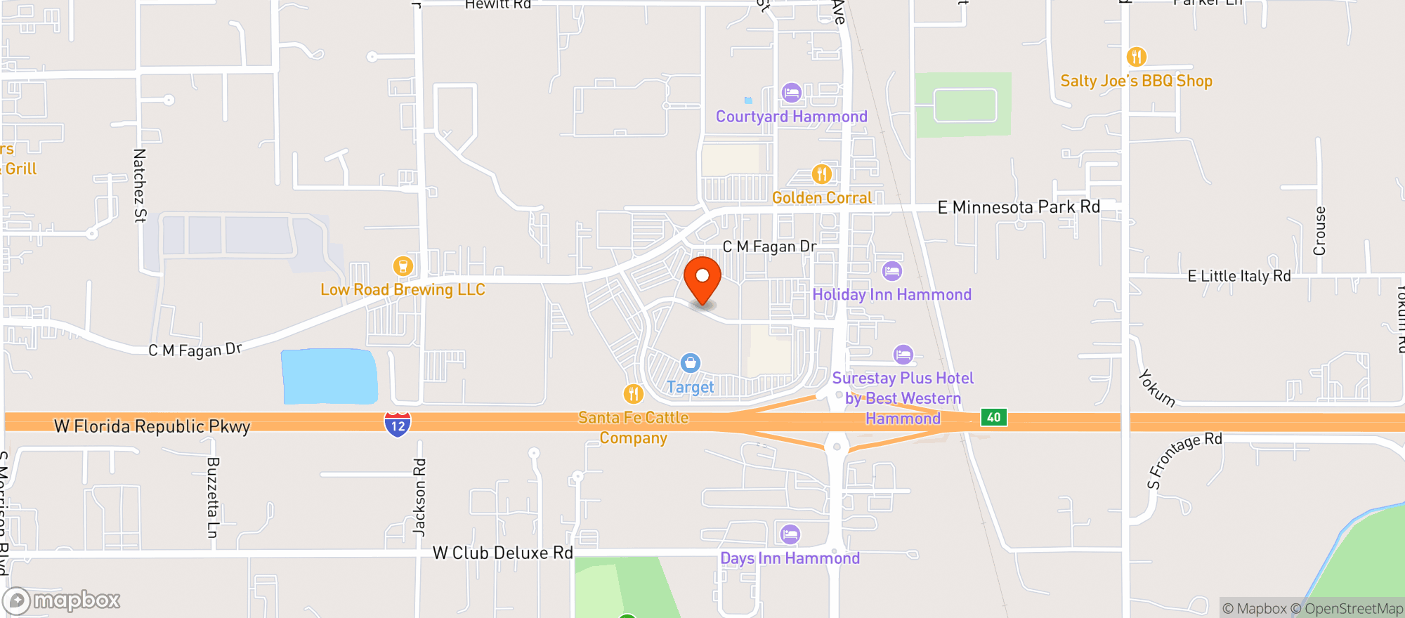 Map showing Gnc - 3347 - Hammond Square