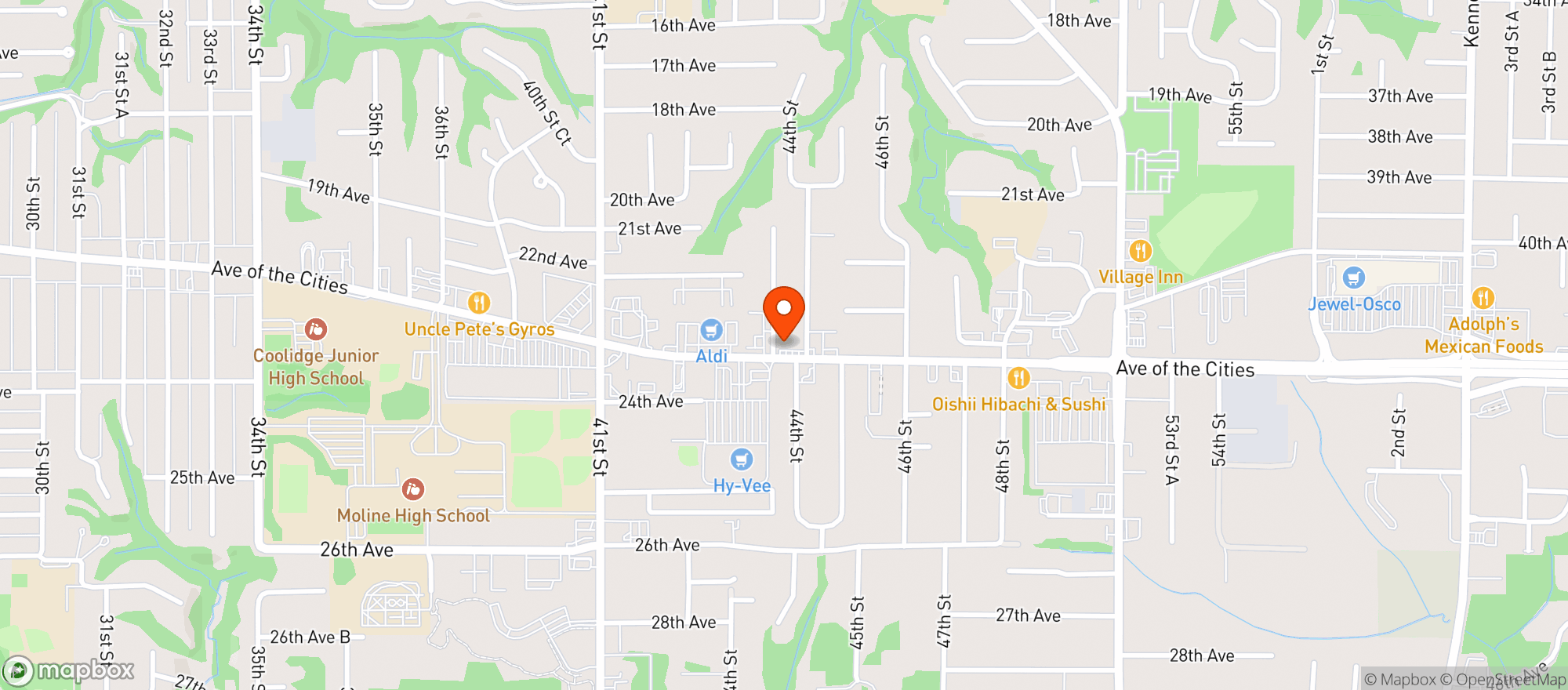 Map showing Warehouse Goods LLC