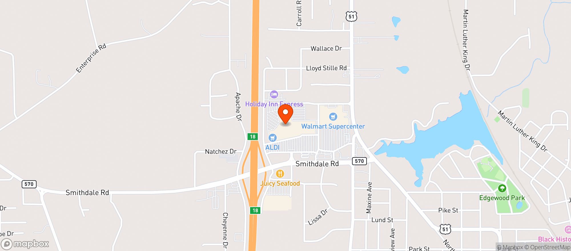 Map showing Gnc