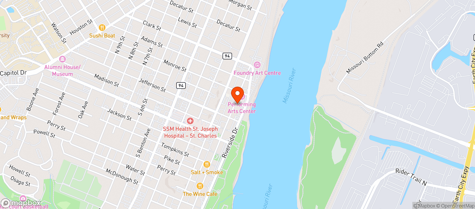 Map showing Little Nashville