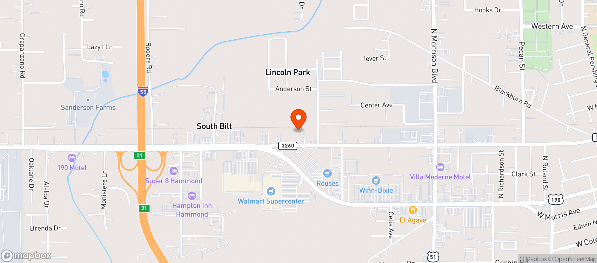 Map showing BERRY TOWN PRODUCE