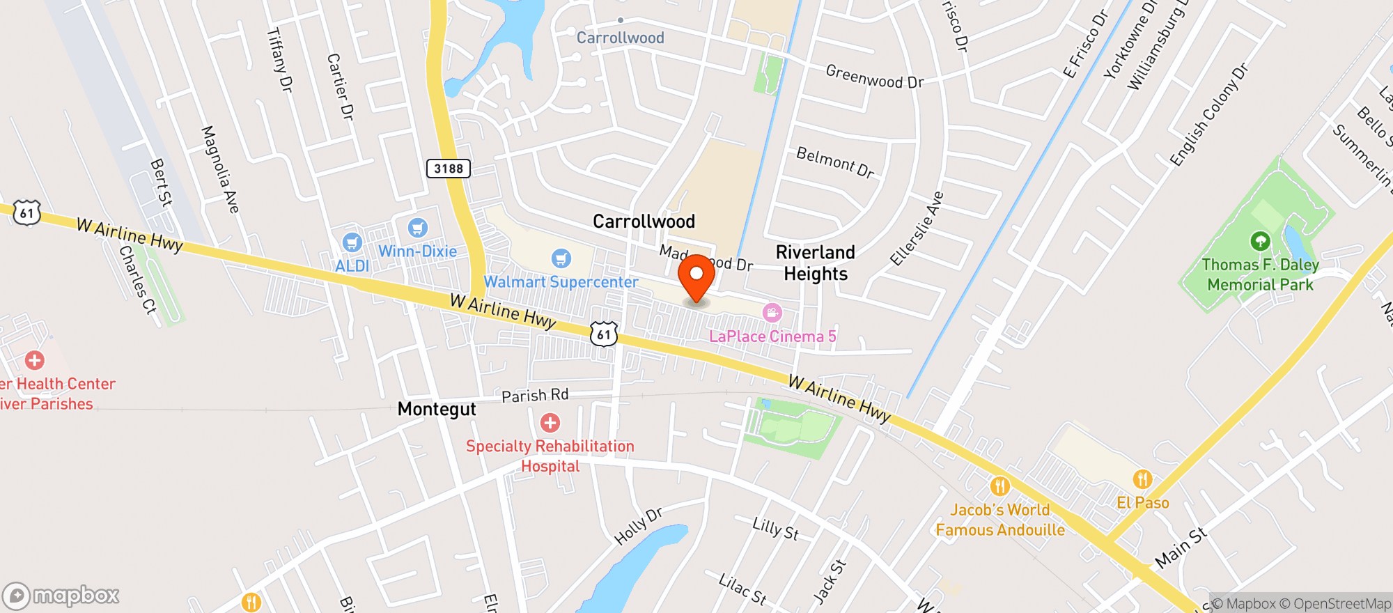 Map showing Mathernes Supermarket