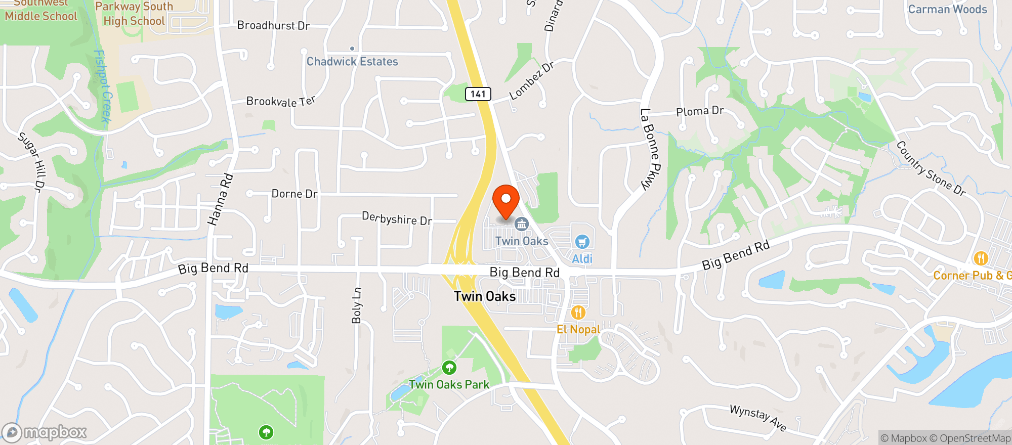 Map showing Schnucks 173