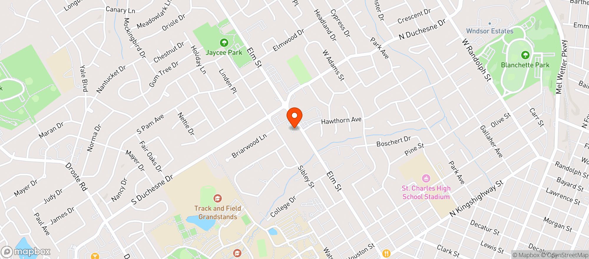 Map showing Elm St. Wine & Spirits