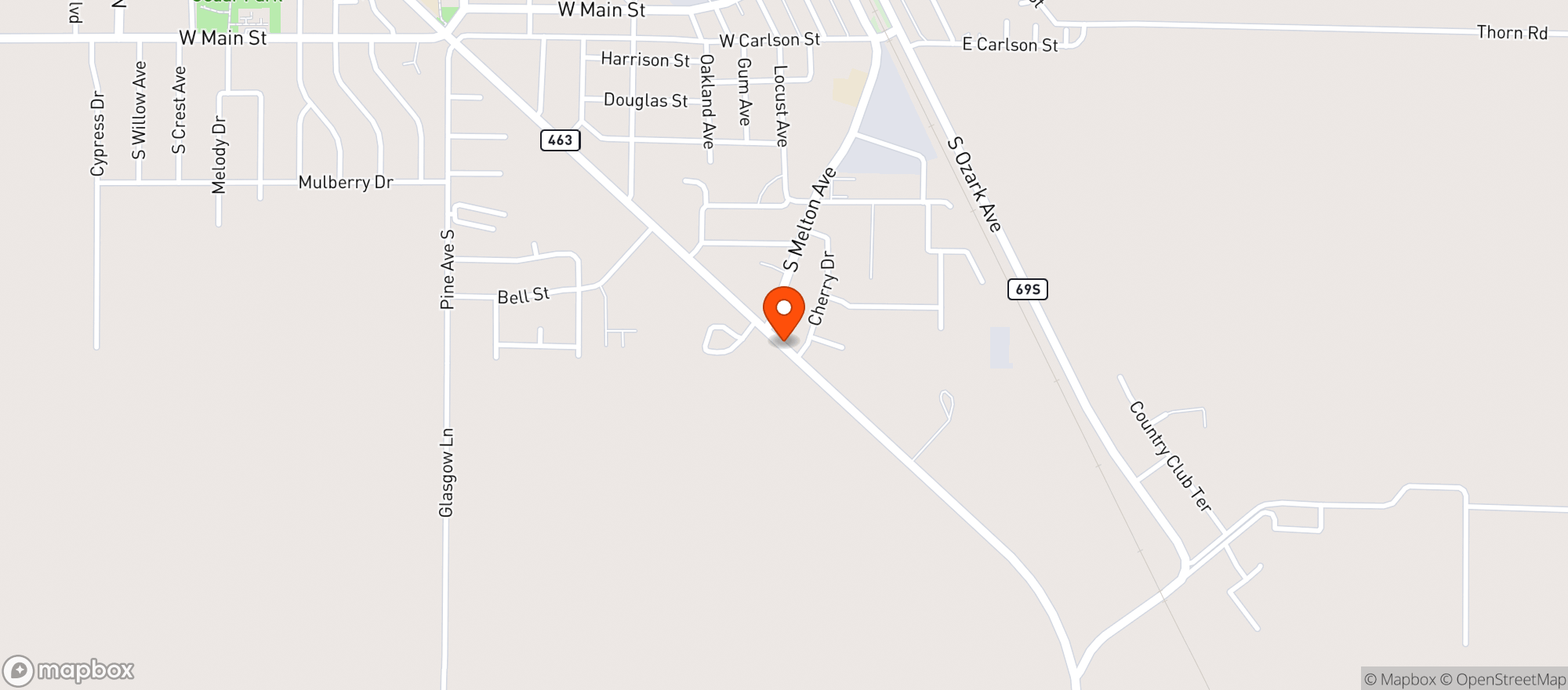 Map showing Payless Beer Wine & Spirits