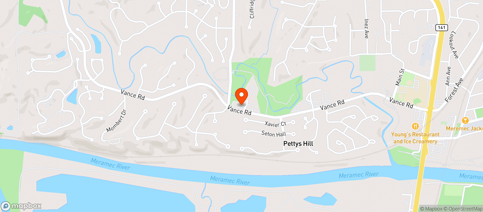 Map showing Liquor Express