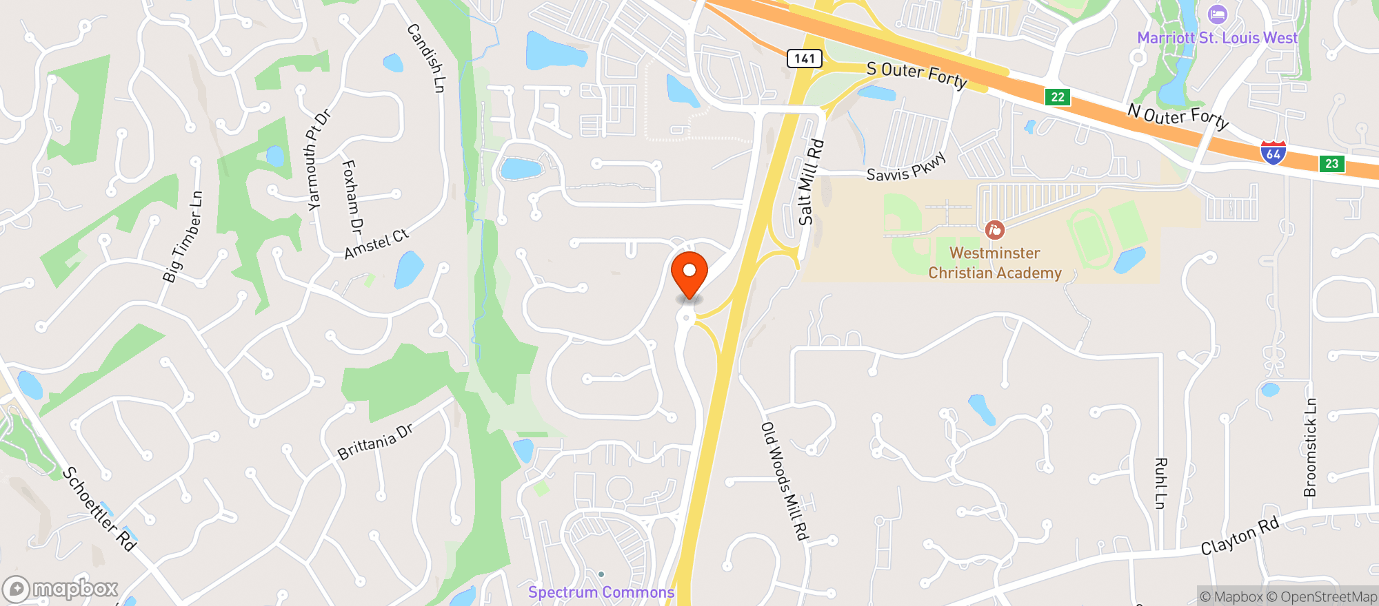 Map showing Schnucks