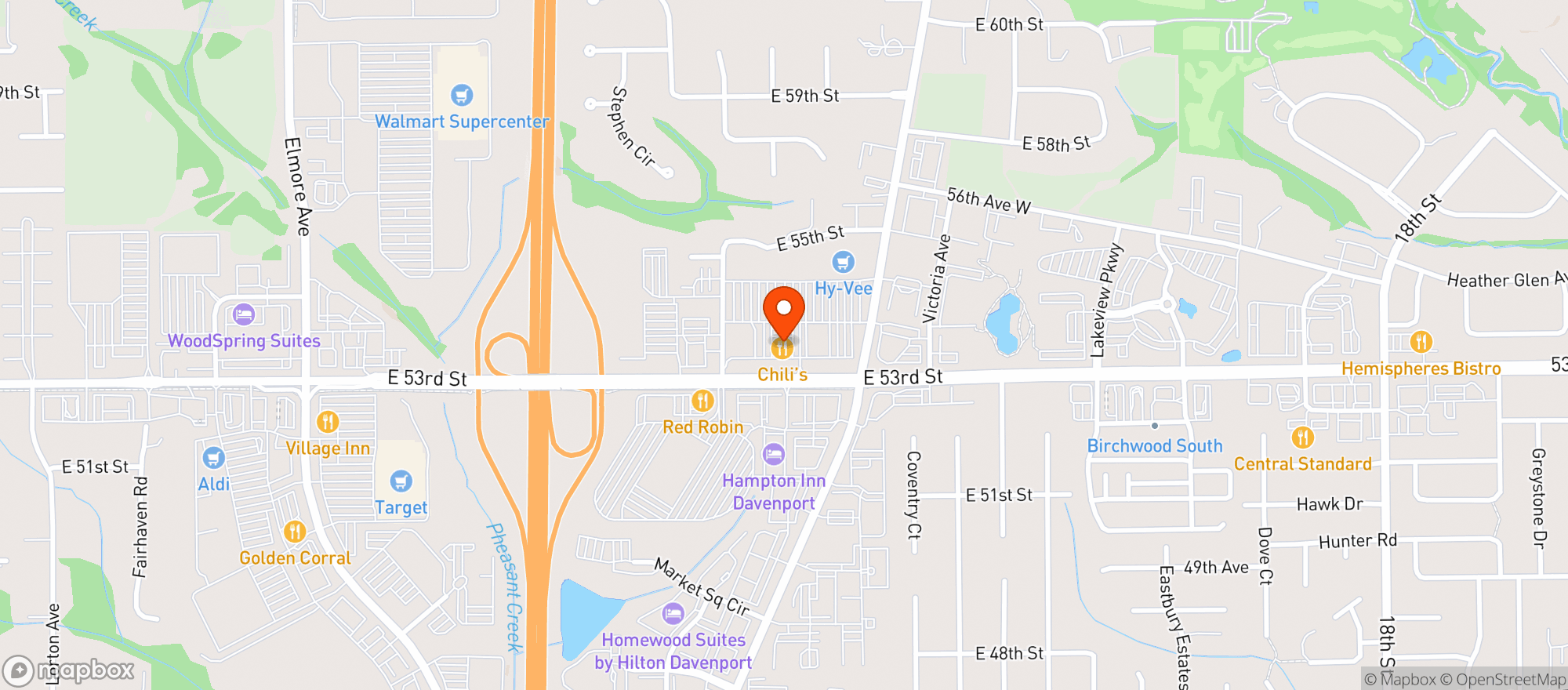 Map showing Gnc