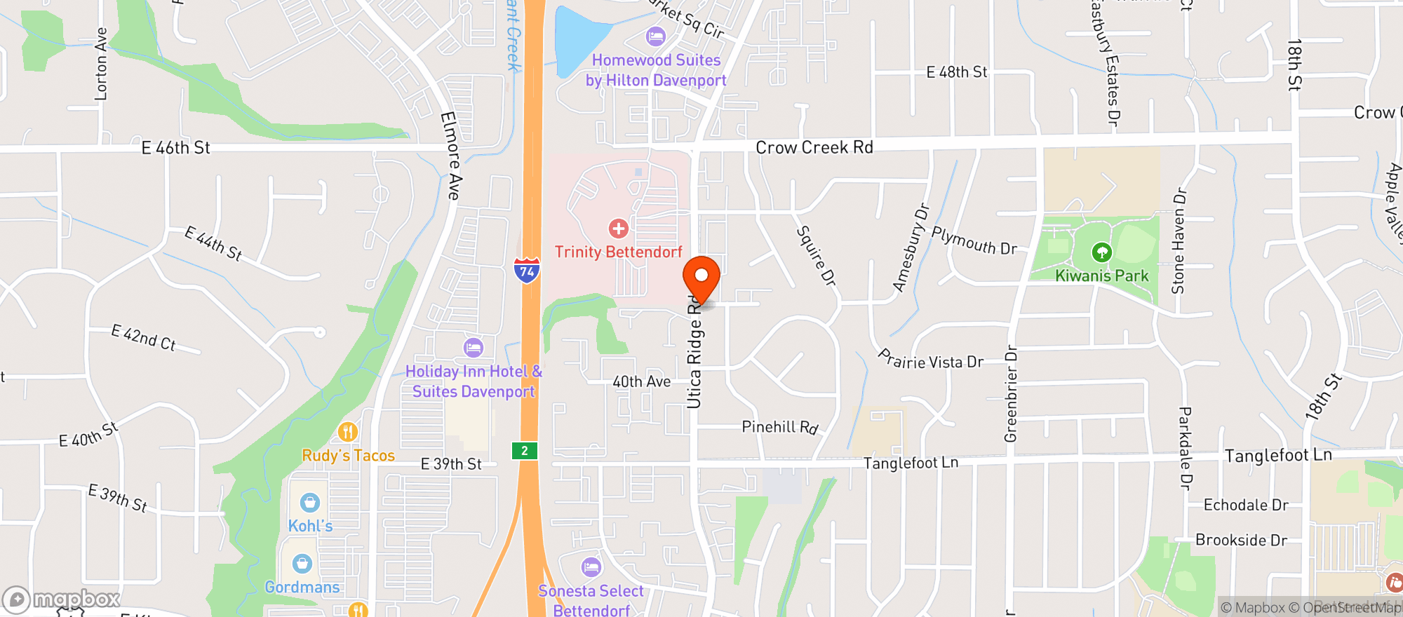 Map showing Basil & Vine