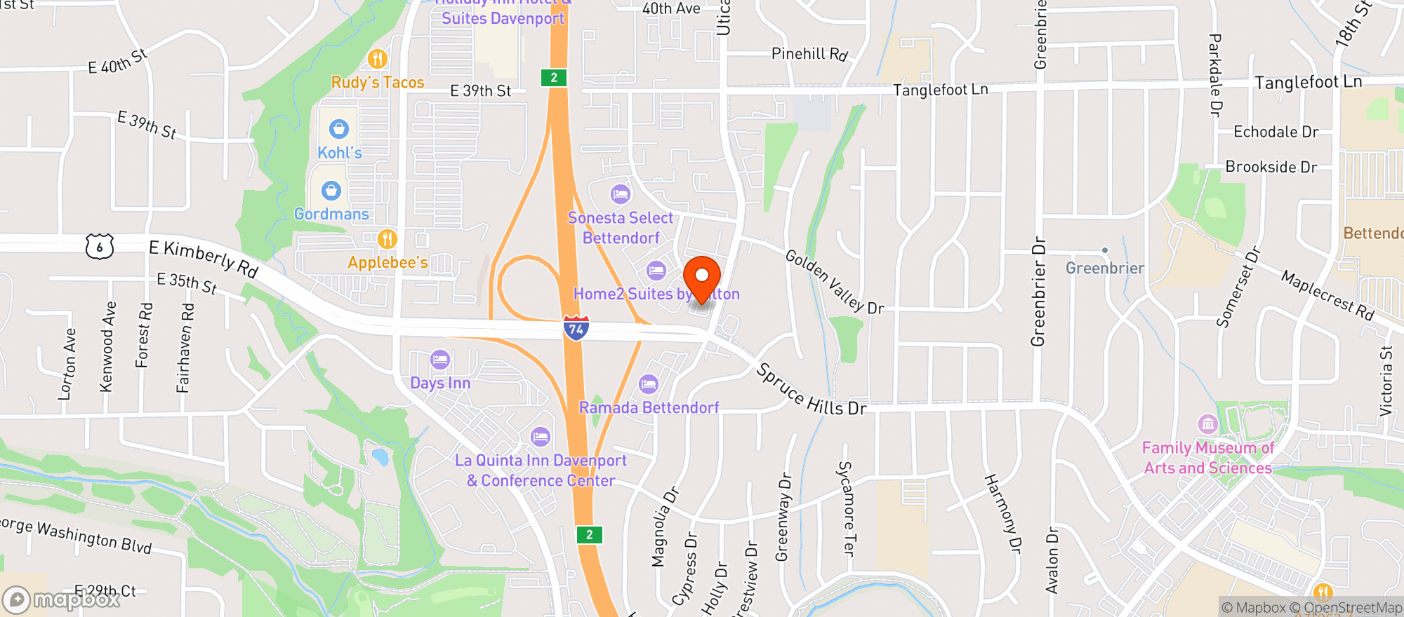 Map showing Basil & Vine