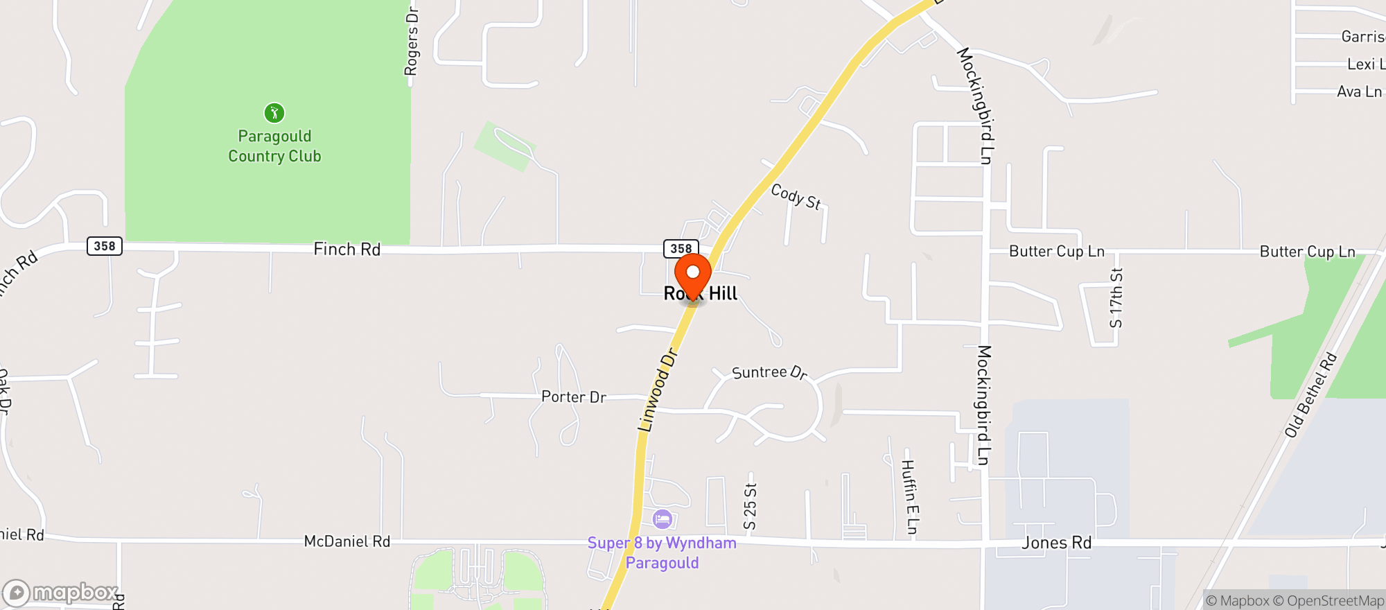 Map showing Walmart Neighborhood Mkt