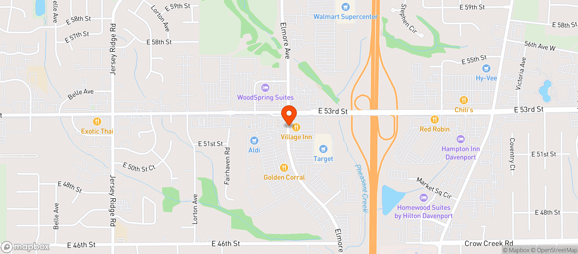 Map showing Supertarget