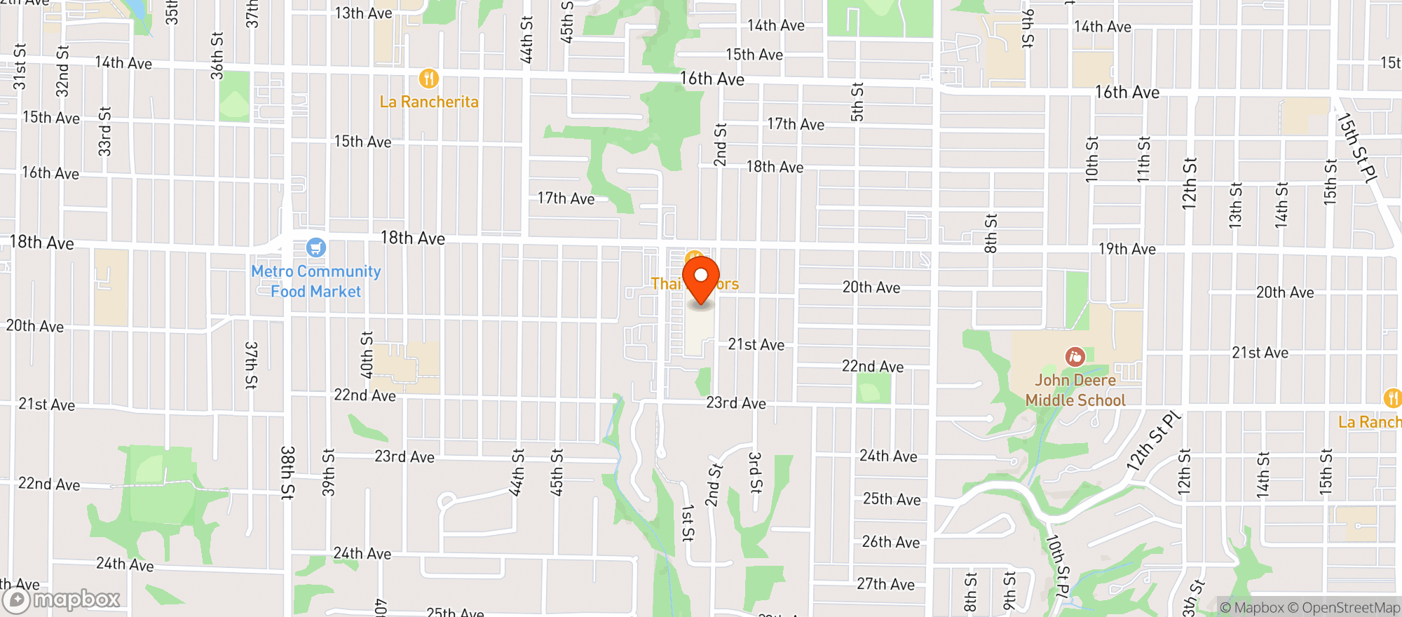 Map showing Osco Drugs #0122 Moline