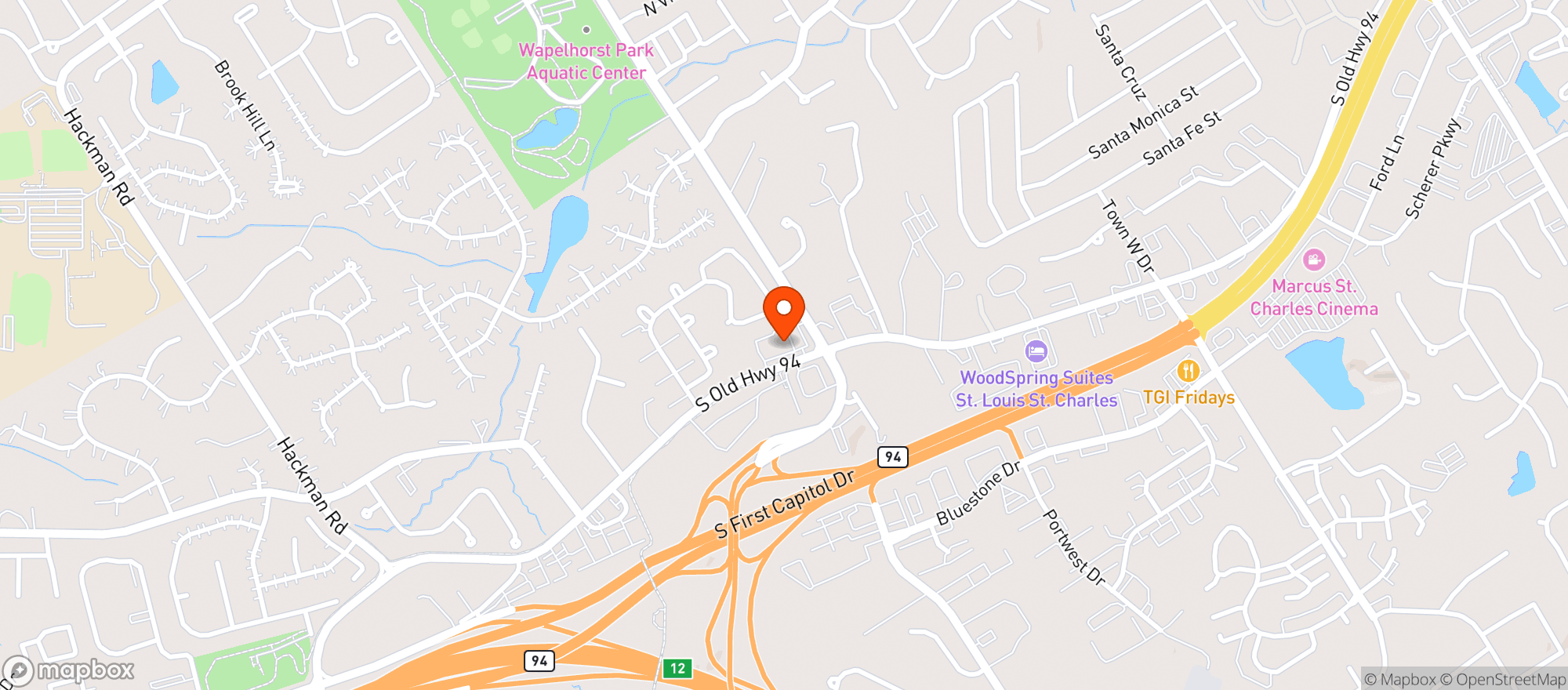 Map showing Fast Lane (St.Charles)#40