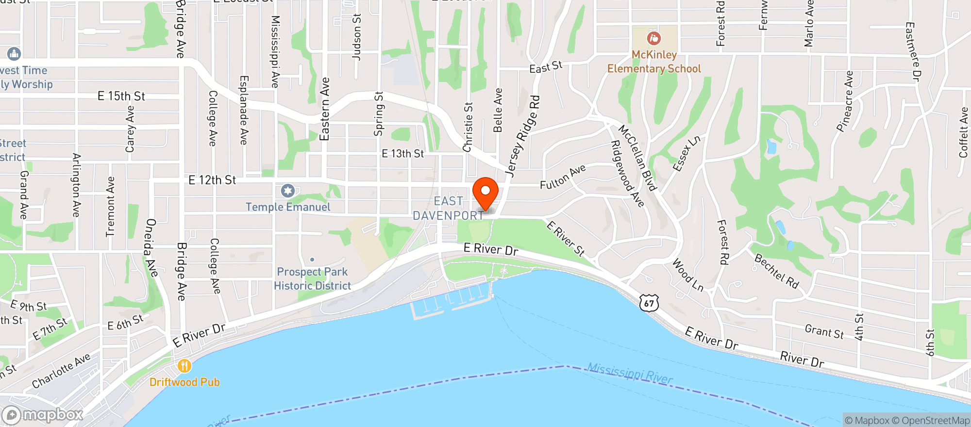 Map showing Riley S Sports Haus