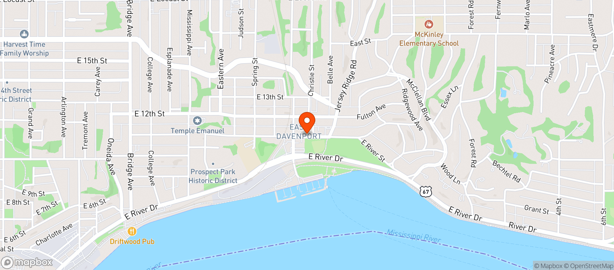 Map showing Stockade