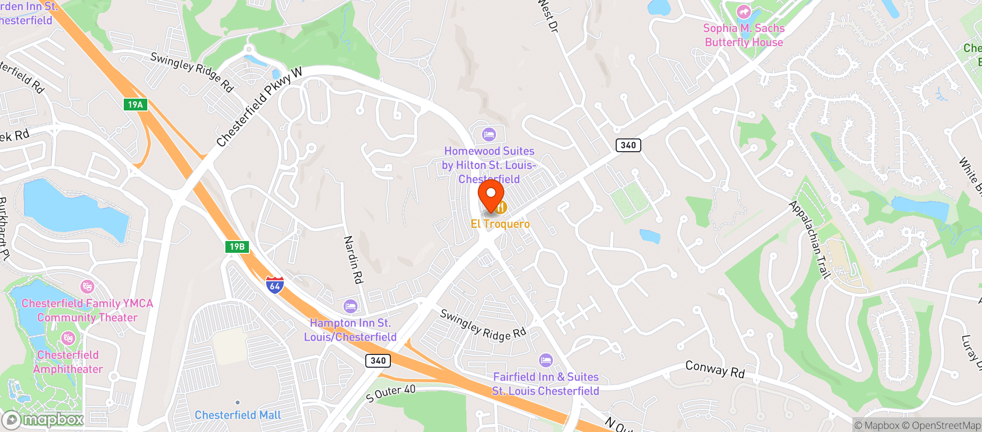 Map showing Mellow Mushroom #247