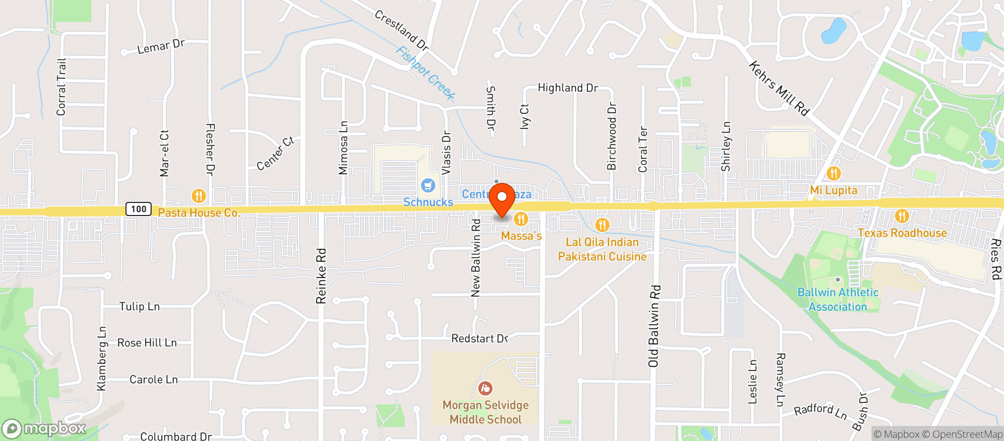 Map showing CBD Kratom Ellisville