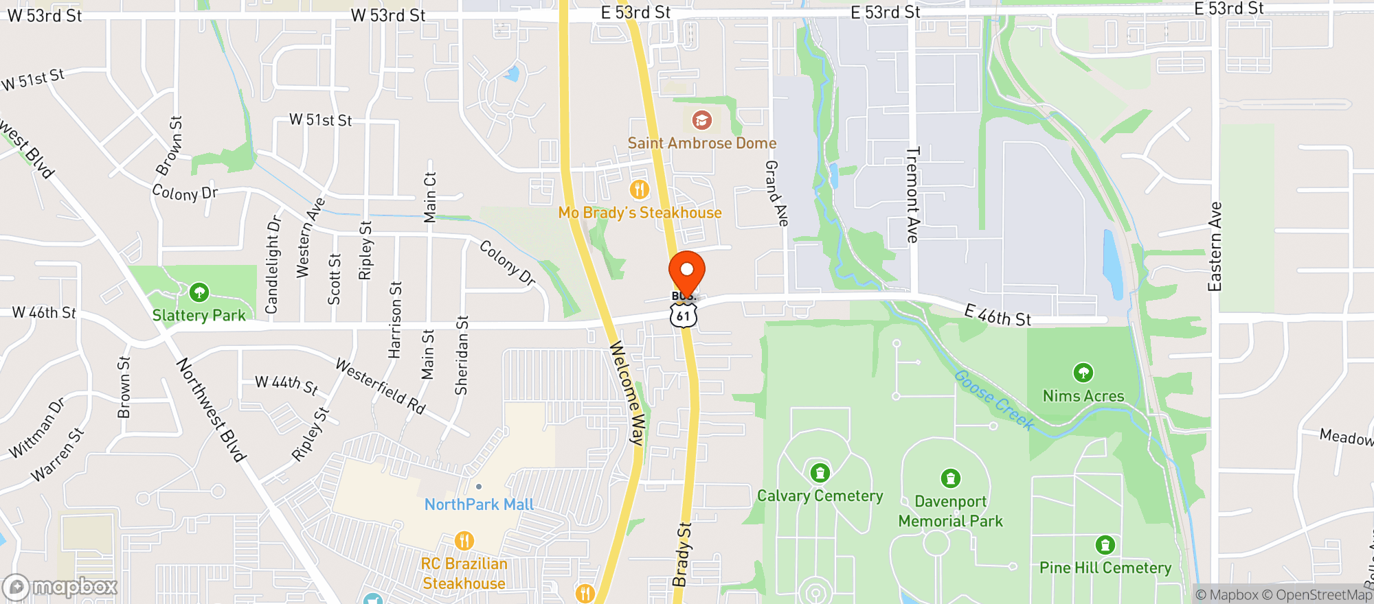 Map showing Stop N Go #562