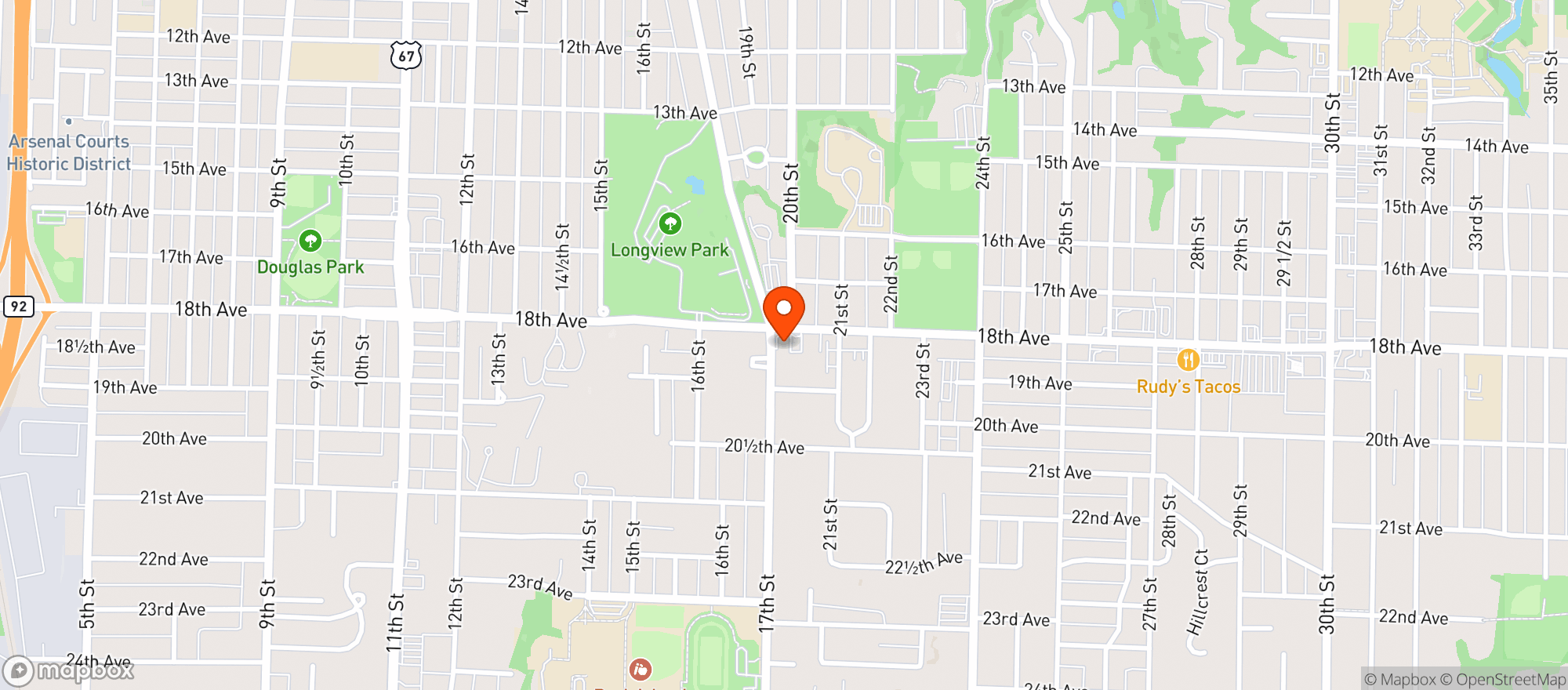 Map showing HS Convenience