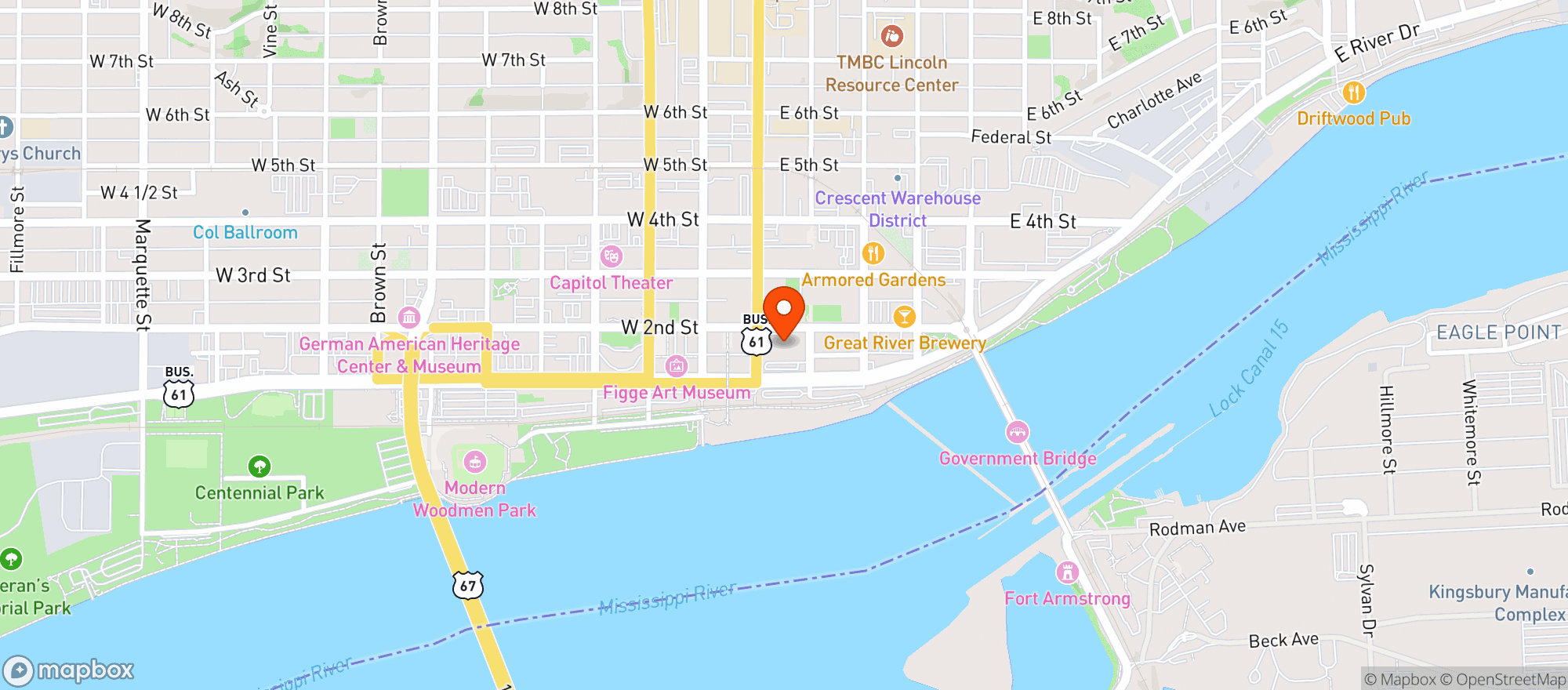 Map showing Doubletree By Hilton #1