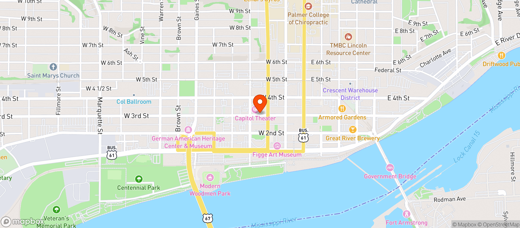 Map showing Macs Tavern
