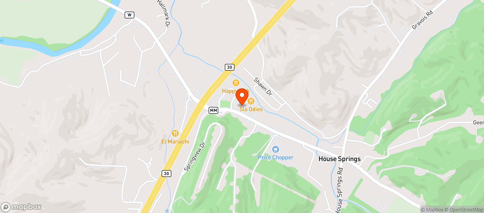 Map showing Bp Shop