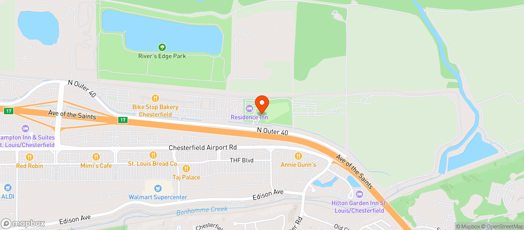 Map showing Topgolf