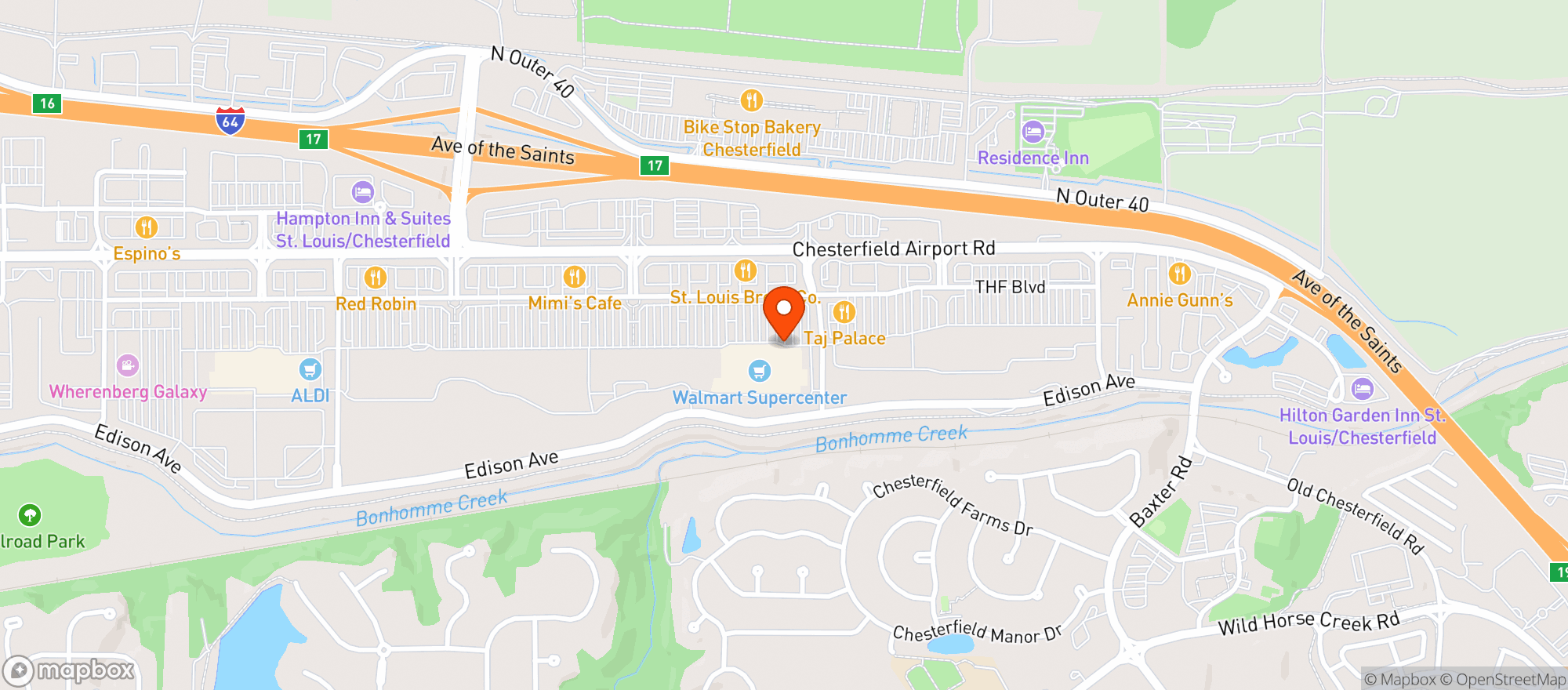 Map showing Walmart Supercenter