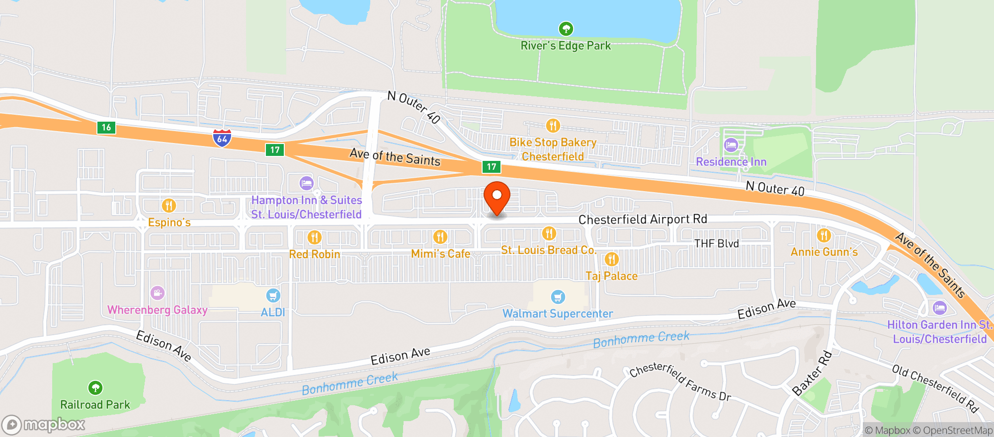 Map showing On The Run