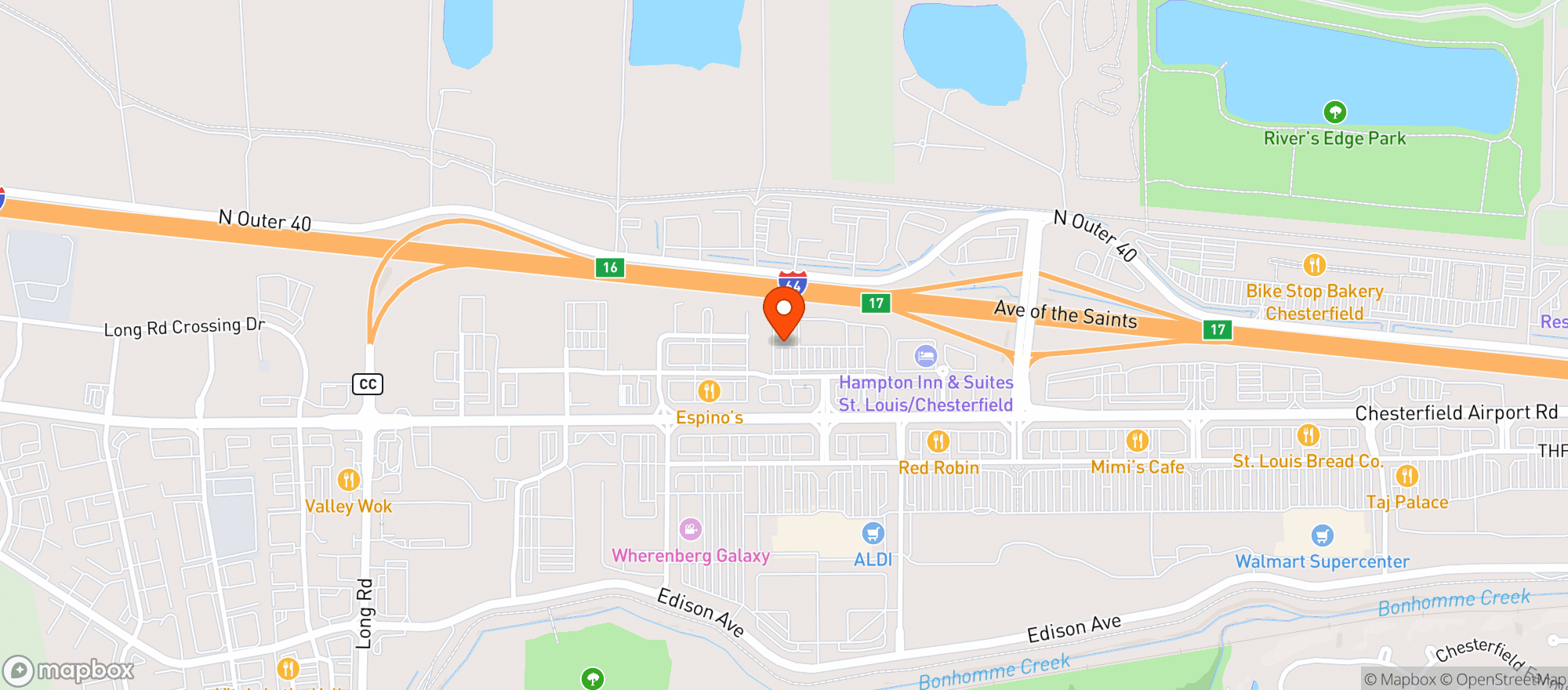 Map showing Sav On Liquor